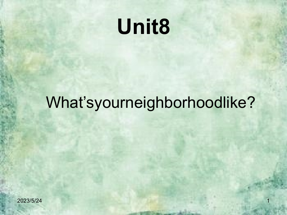 剑桥国际英语教程-unit8.ppt_第1页