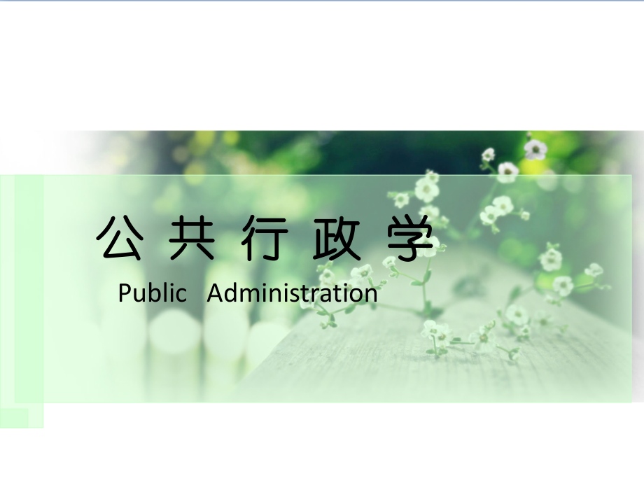 公共行政学课件电子教案.ppt_第1页