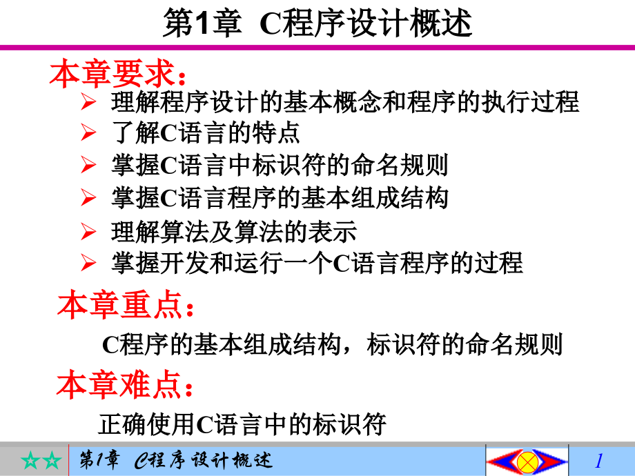 C程序设计概述课件全套教学教程整套电子教案电子讲义.ppt_第1页