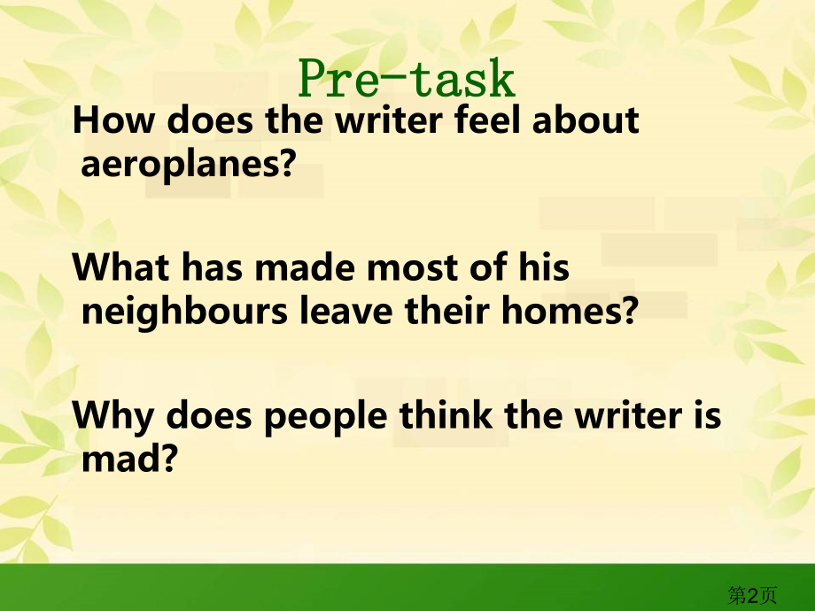 新概念英语第二册Lesson21Madornot省名师优质课获奖课件市赛课一等奖课件.ppt_第2页