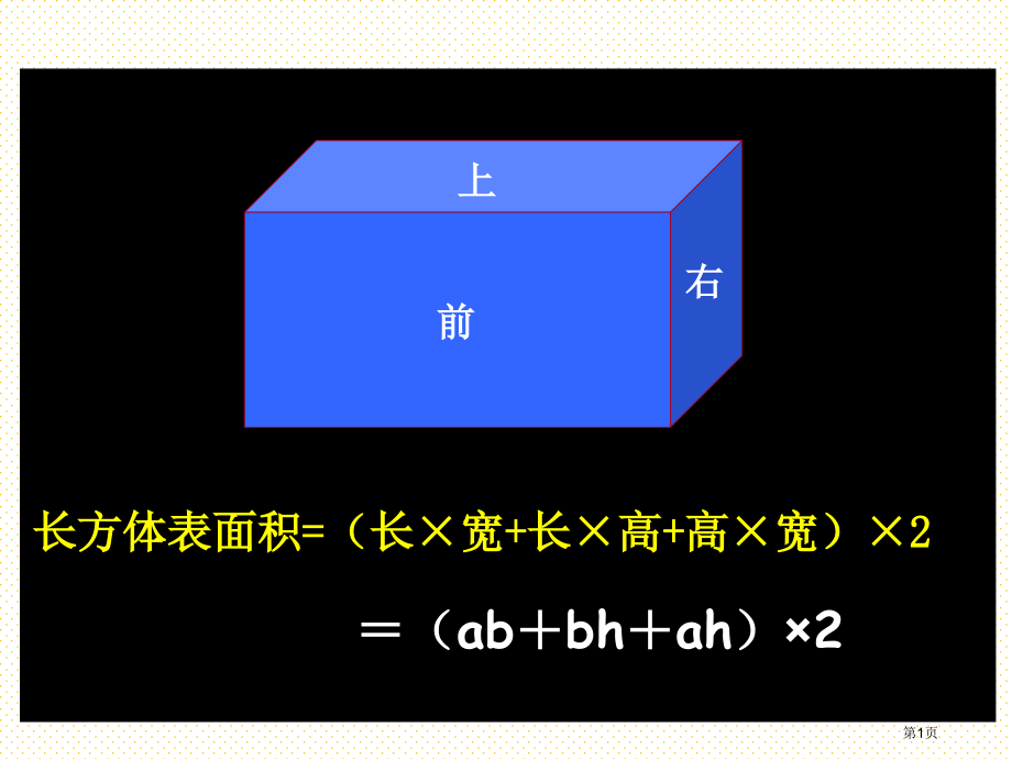 小学五年级长方体和正方体的表面积2市名师优质课比赛一等奖市公开课获奖课件.pptx_第1页