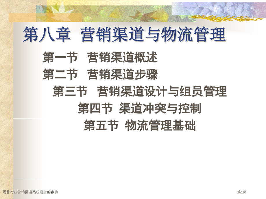 零售行业营销渠道系统设计的步骤.pptx_第1页