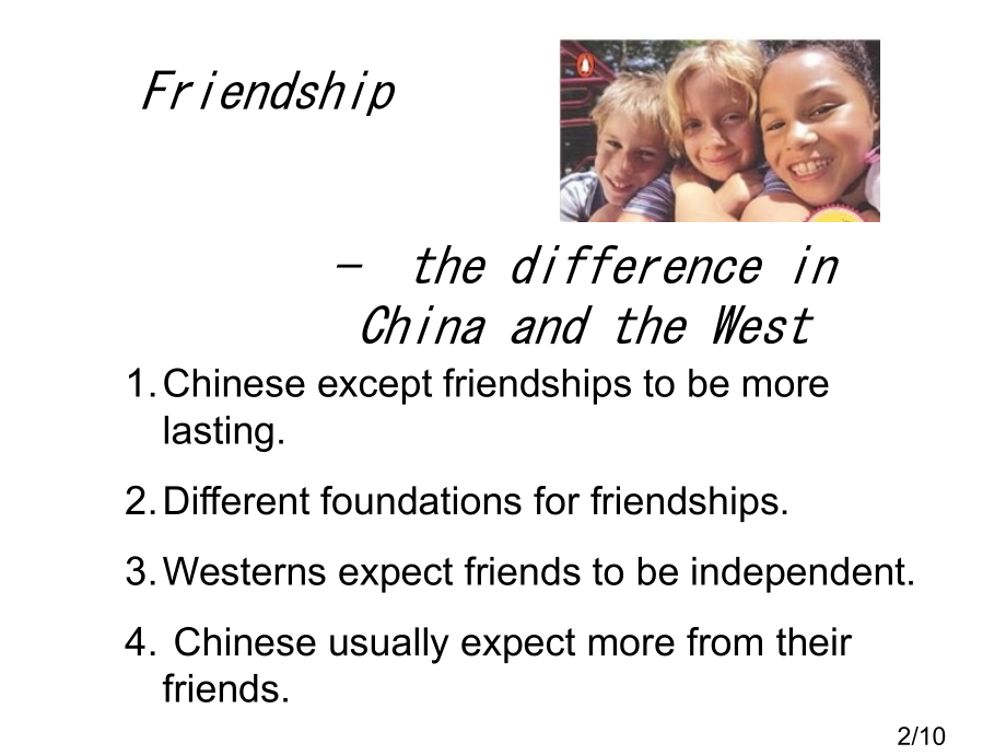 英语演讲;Friendship市公开课一等奖百校联赛优质课金奖名师赛课获奖课件.ppt_第2页