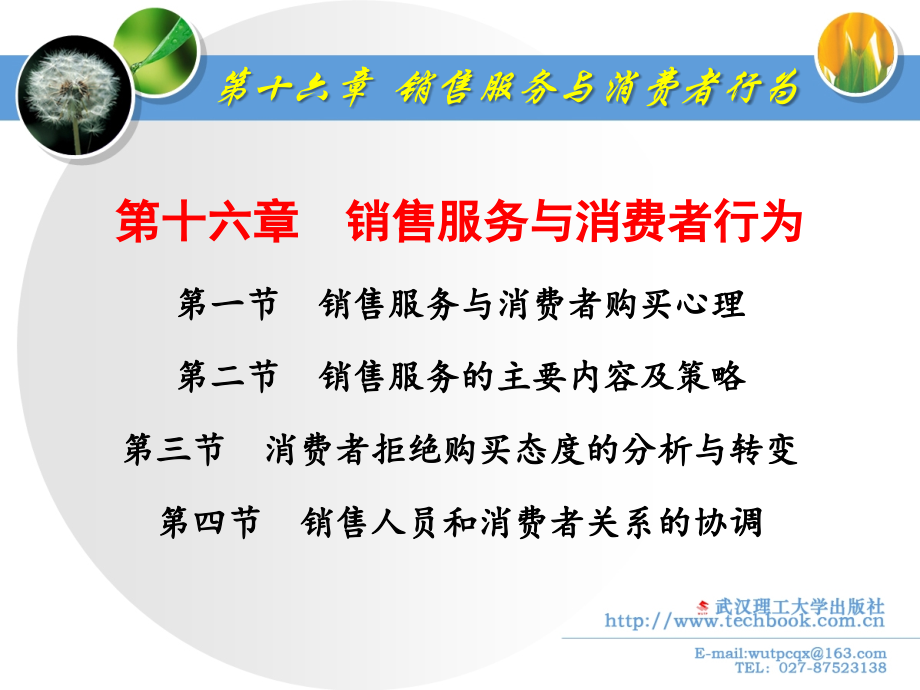 16销售服务与消费者行为.pptx_第1页