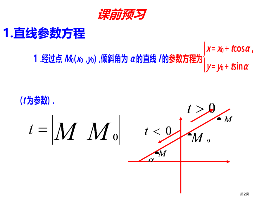 选修几种常见的参数方程市名师优质课比赛一等奖市公开课获奖课件.pptx_第2页
