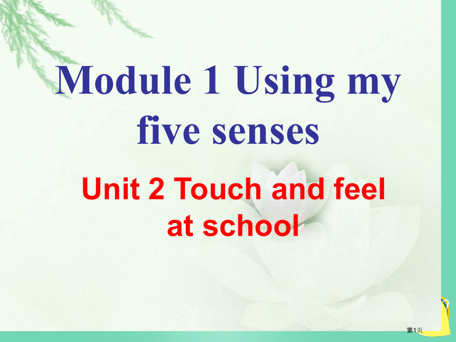 Unit-2-Touch-and-feel第二课时-1市名师优质课比赛一等奖市公开课获奖课件.pptx_第1页