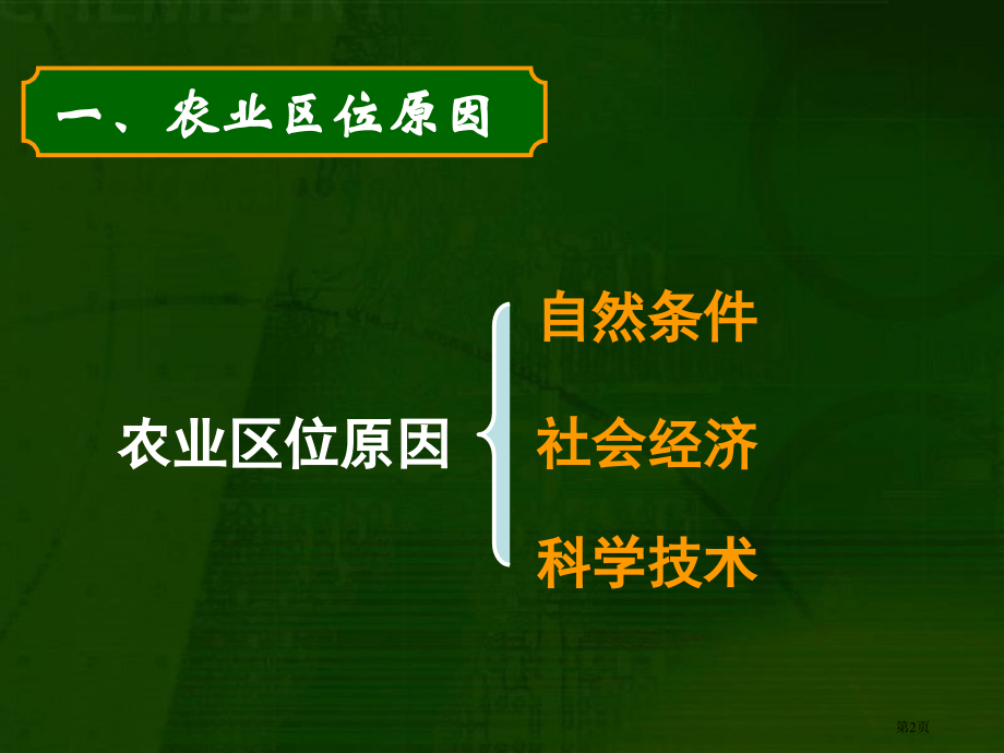 高中地理必修二第三章第二节农业区位因素与农业地域类型市公开课一等奖省优质课赛课一等奖课件.pptx_第2页