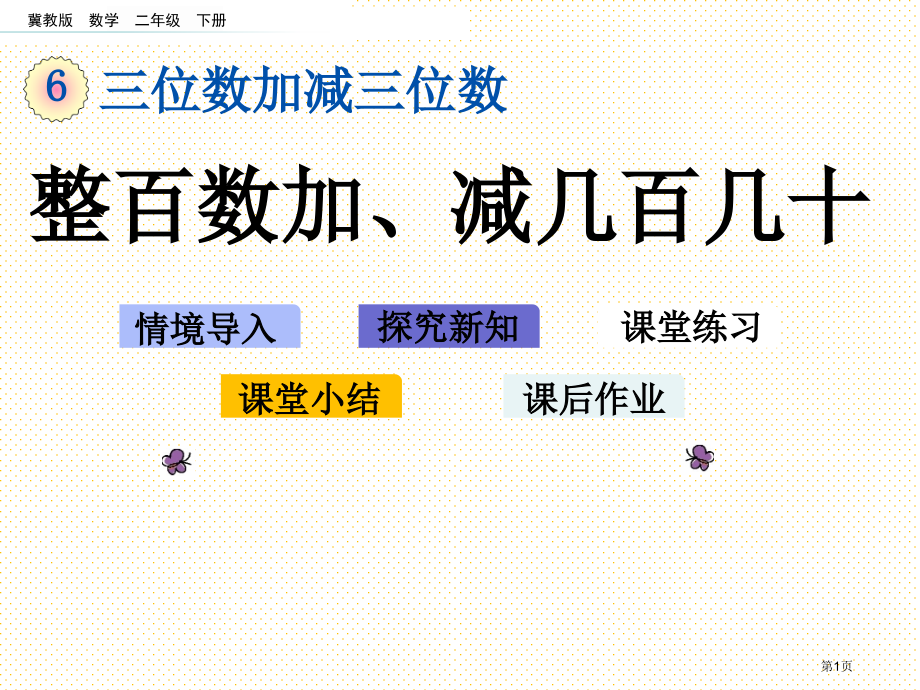 二年级下册6.2-整百数加、减几百几十市名师优质课比赛一等奖市公开课获奖课件.pptx_第1页