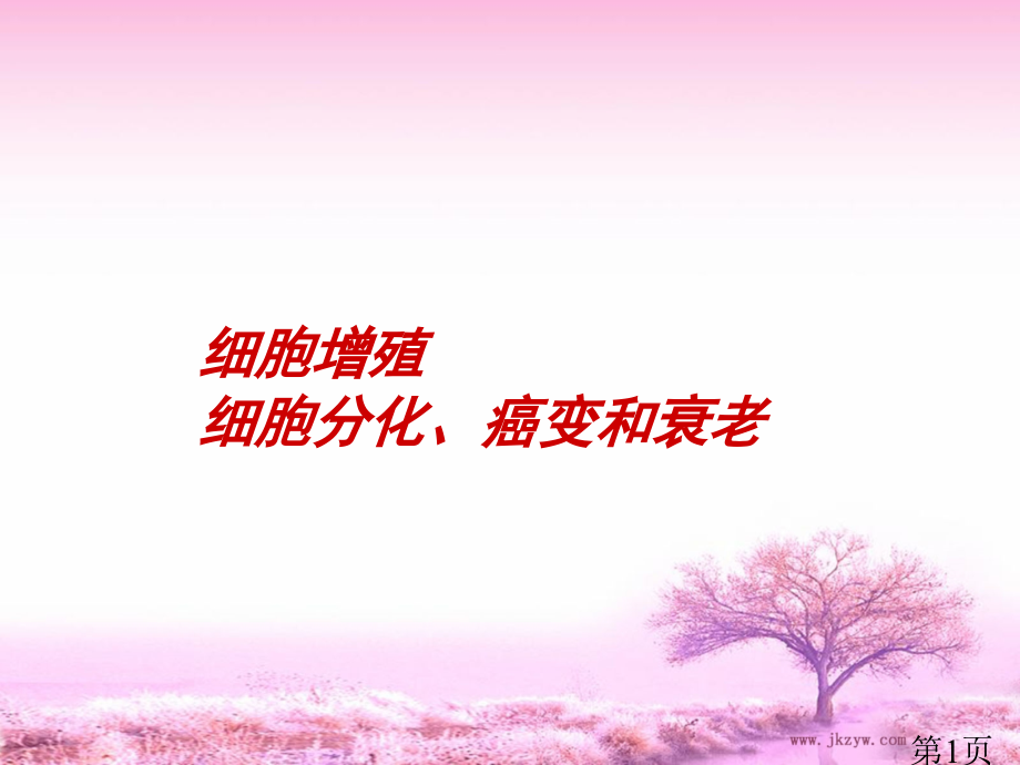 生物第6章《细胞的生命历程》(新人教版必修1)省名师优质课赛课获奖课件市赛课一等奖课件.ppt_第1页