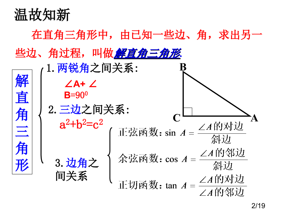 解直角三角形的应用课件市公开课一等奖百校联赛优质课金奖名师赛课获奖课件.ppt_第2页