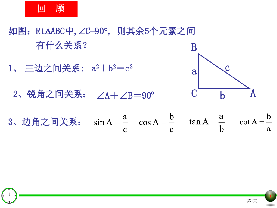 解直角三角形示范课市公开课一等奖百校联赛特等奖课件.pptx_第1页