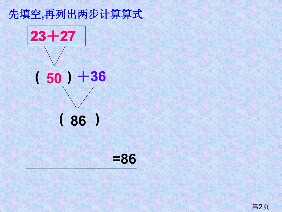 二年级下册两个算式合并成综合算式精讲名师优质课获奖市赛课一等奖课件.ppt_第2页