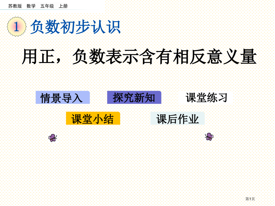 五年级1.2-用正-负数表示具有相反意义的量市名师优质课比赛一等奖市公开课获奖课件.pptx_第1页