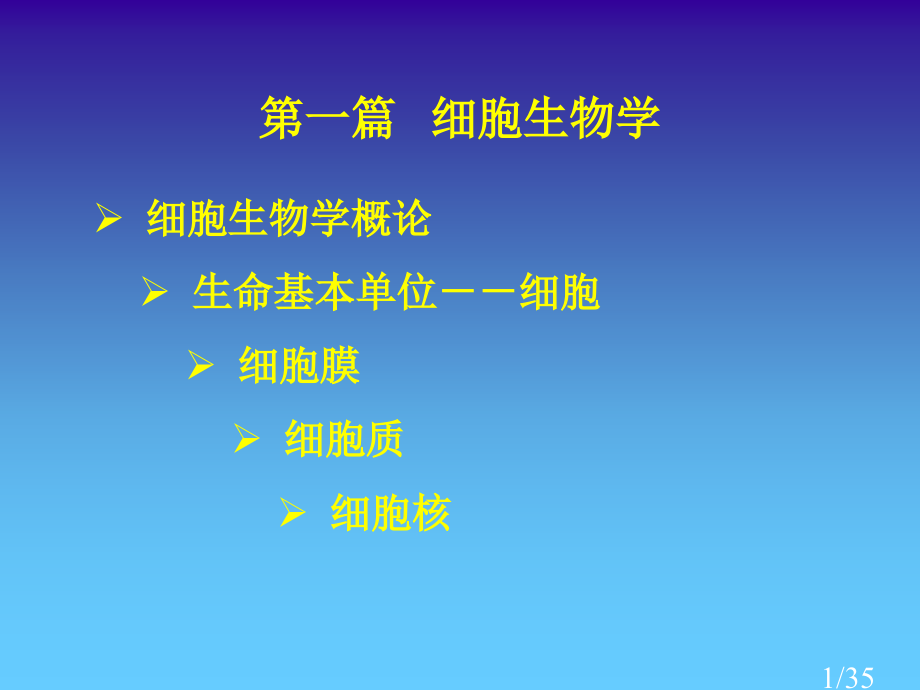一篇细胞生物学市公开课获奖课件省名师优质课赛课一等奖课件.ppt_第1页