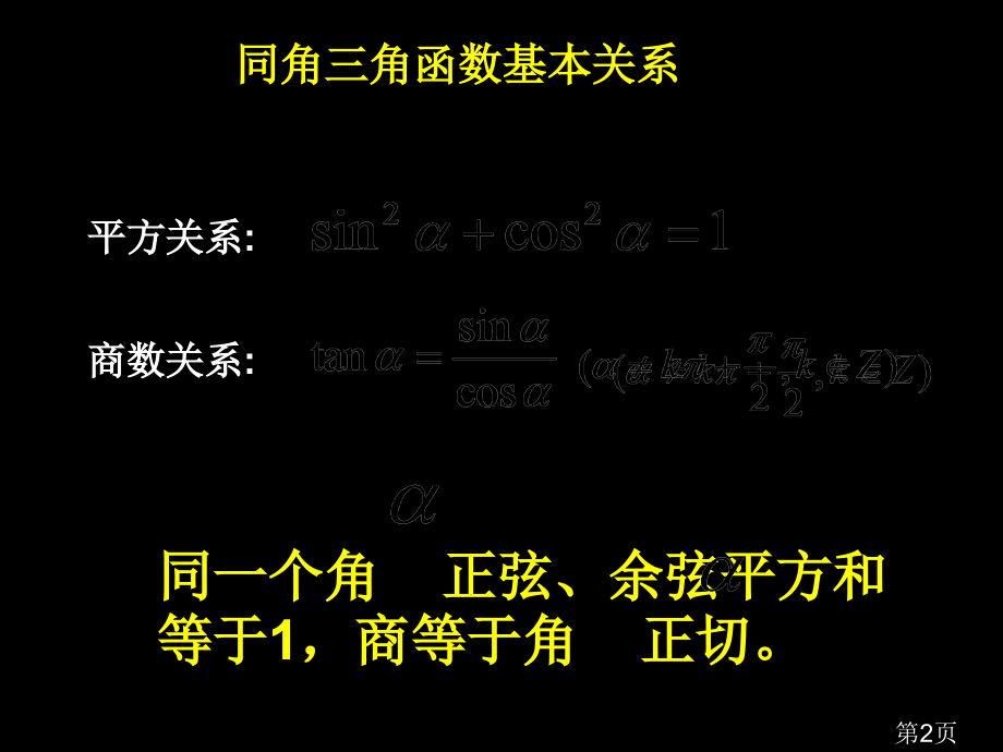 三角函数的诱导公式讲解精省名师优质课赛课获奖课件市赛课一等奖课件.ppt_第2页