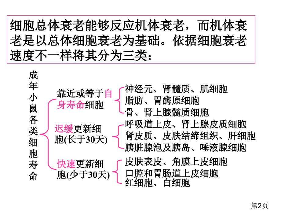生物4.2《细胞衰老、细胞分化》(中图版必修1)省名师优质课赛课获奖课件市赛课一等奖课件.ppt_第2页