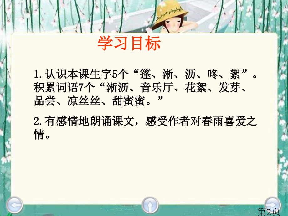 三年级下册春天的小雨滴滴滴语文S版省名师优质课赛课获奖课件市赛课一等奖课件.ppt_第2页