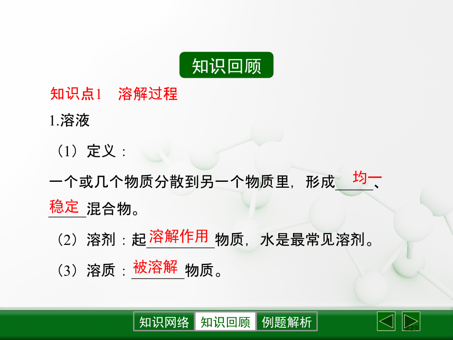 九年级中考化学溶液的形成复习市公开课一等奖省优质课赛课一等奖课件.pptx_第2页