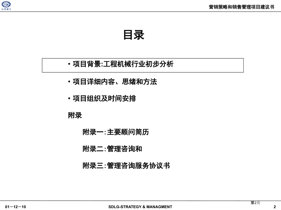 山东公司营销策略和销售管理项目建议书.pptx_第2页
