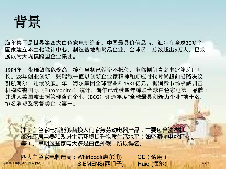 电器集团案例分析-国际物流.pptx_第2页