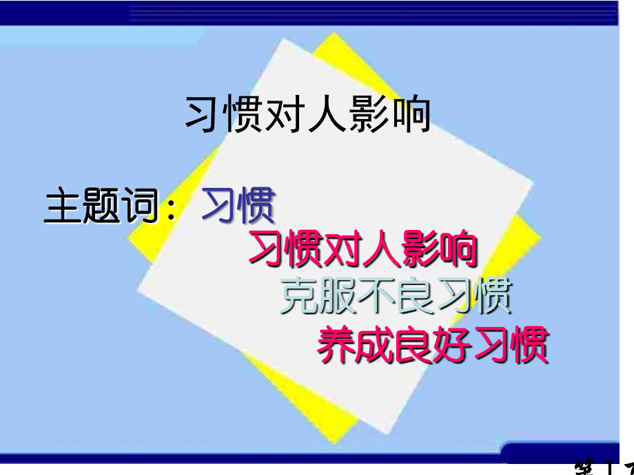 初二政治习惯对人的影响-江苏教育版省名师优质课赛课获奖课件市赛课一等奖课件.ppt_第1页