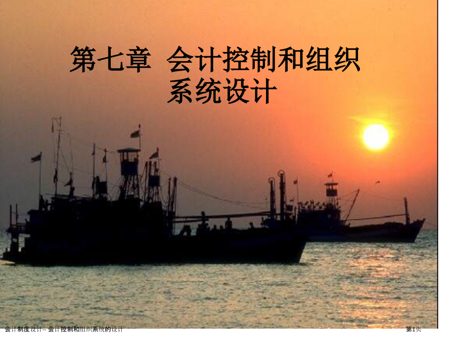 会计制度设计---会计控制和组织系统的设计.pptx_第1页