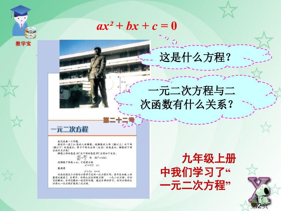 26.2用函数观点看一元二次方程省名师优质课赛课获奖课件市赛课一等奖课件.ppt_第2页