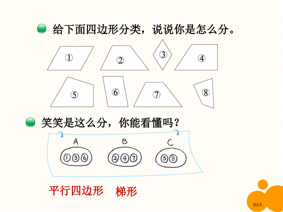 四年级下册第二单元12-四边形分类市名师优质课比赛一等奖市公开课获奖课件.pptx_第2页