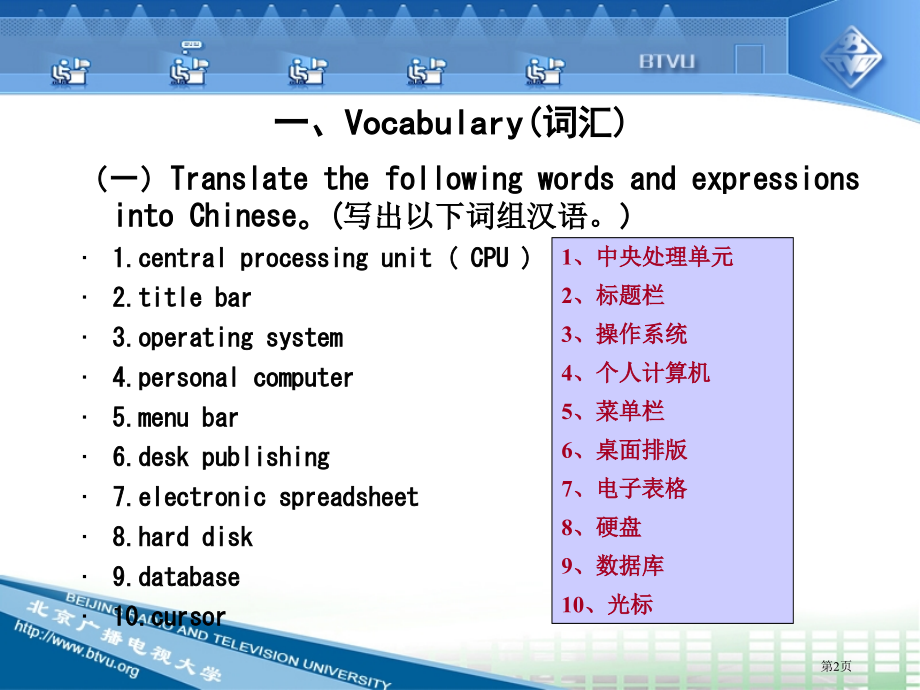 计算机专业英语课件市公开课一等奖百校联赛特等奖课件.pptx_第2页