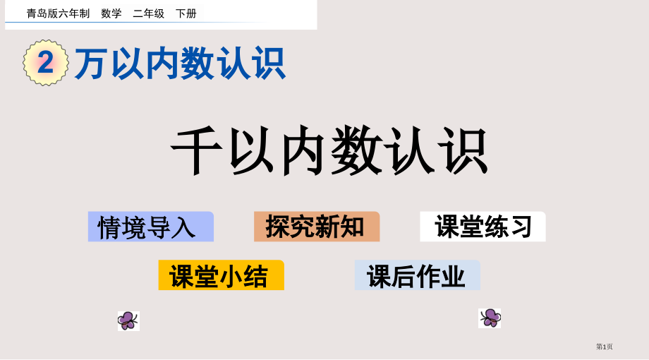 青岛版二下第二单元2.1-千以内数的认识市公共课一等奖市赛课金奖课件.pptx_第1页