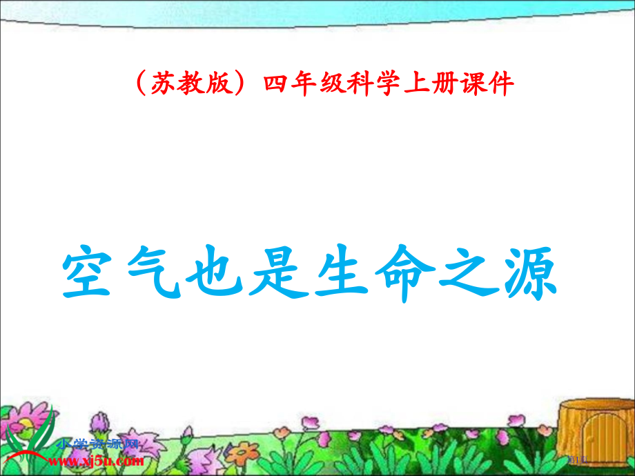 空气也是生命之源苏教版小学科学四年级上册市名师优质课比赛一等奖市公开课获奖课件.pptx_第1页
