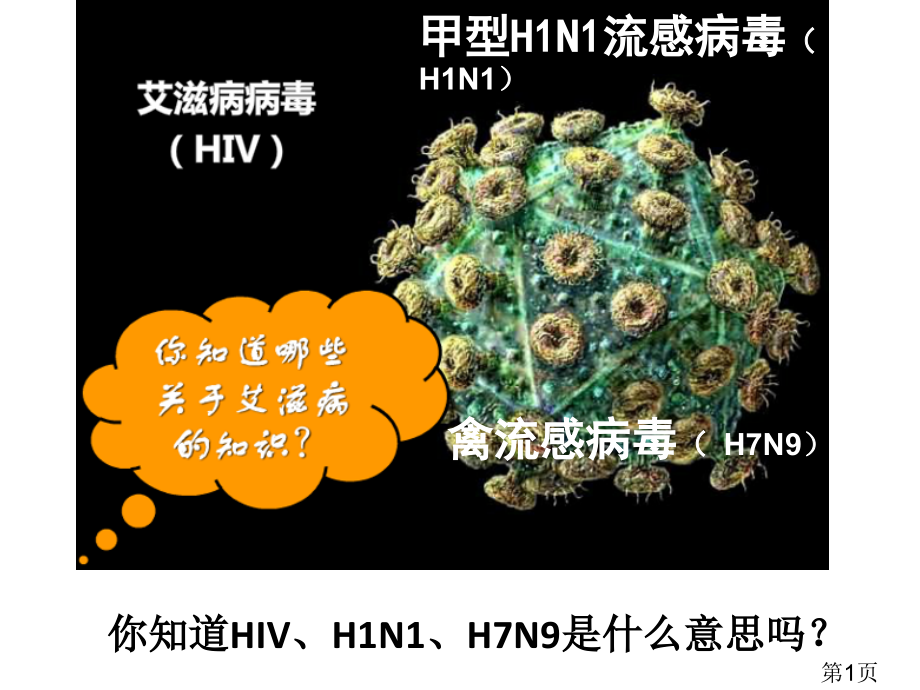 人教五病毒主题讲座新人教省名师优质课获奖课件市赛课一等奖课件.ppt_第1页