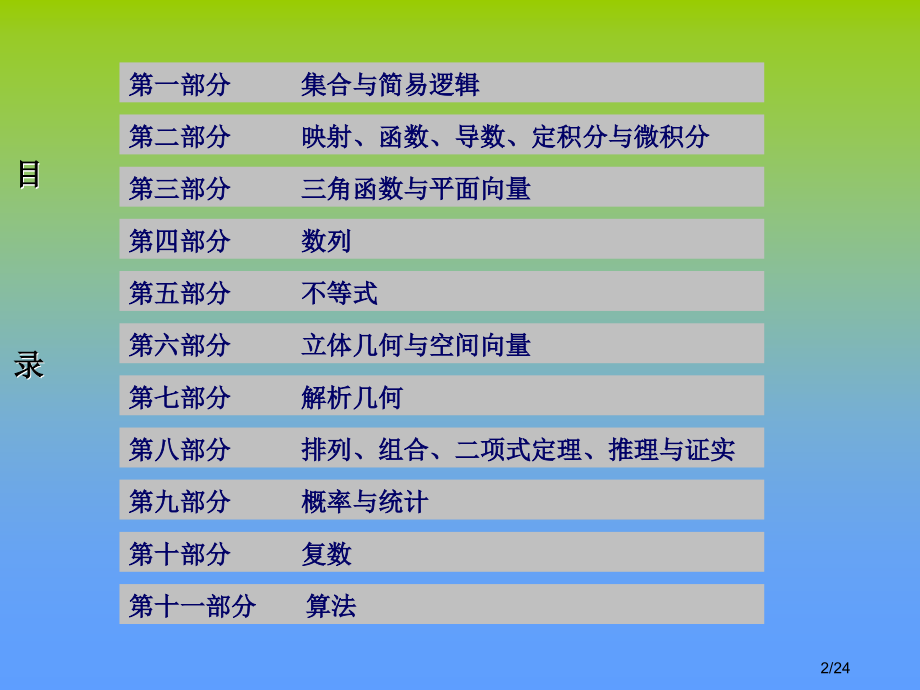 高考数学知识网络结构图省名师优质课赛课获奖课件市赛课一等奖课件.ppt_第2页