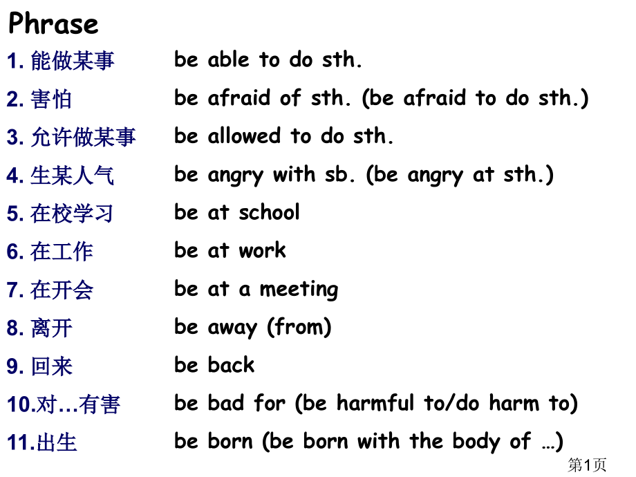 初三所有词组复习省名师优质课赛课获奖课件市赛课一等奖课件.ppt_第1页