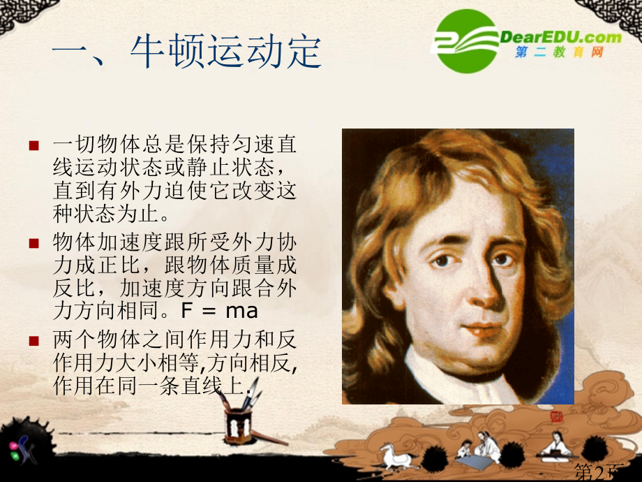 高中物理牛顿运动定律总复习新人教版必修1省名师优质课获奖课件市赛课一等奖课件.ppt_第2页