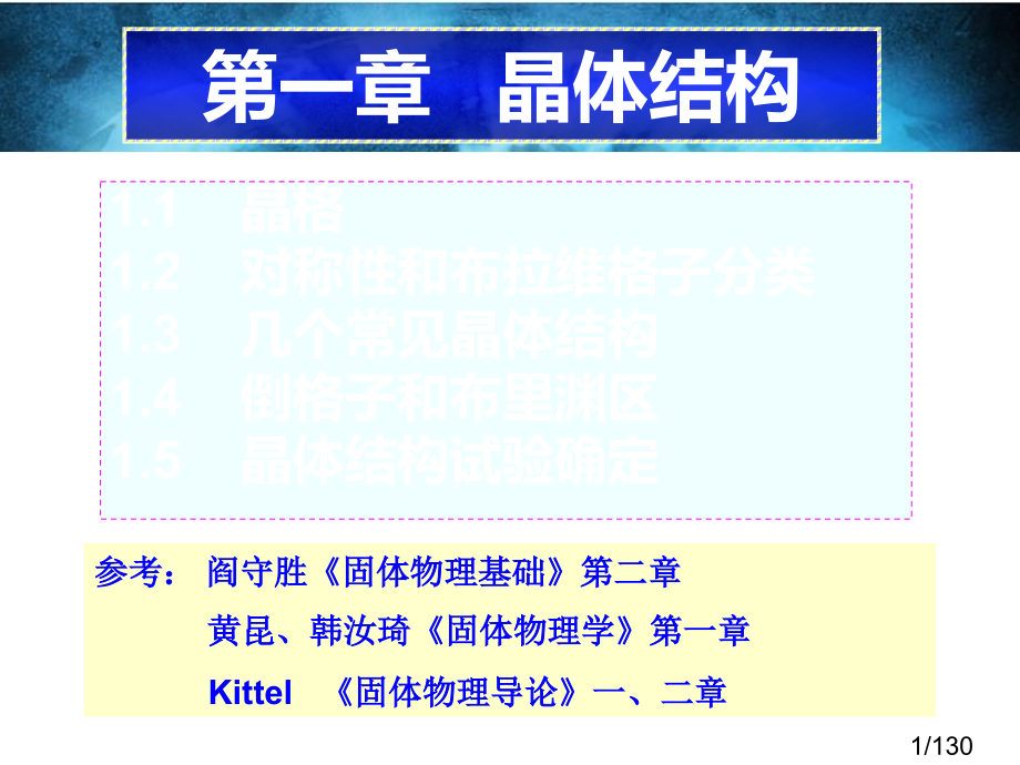 固体物理学A-1-2省名师优质课赛课获奖课件市赛课一等奖课件.ppt_第1页
