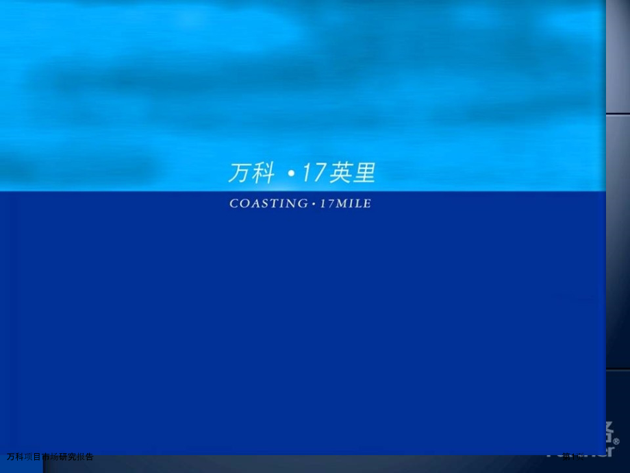 万科项目市场研究报告.pptx_第1页
