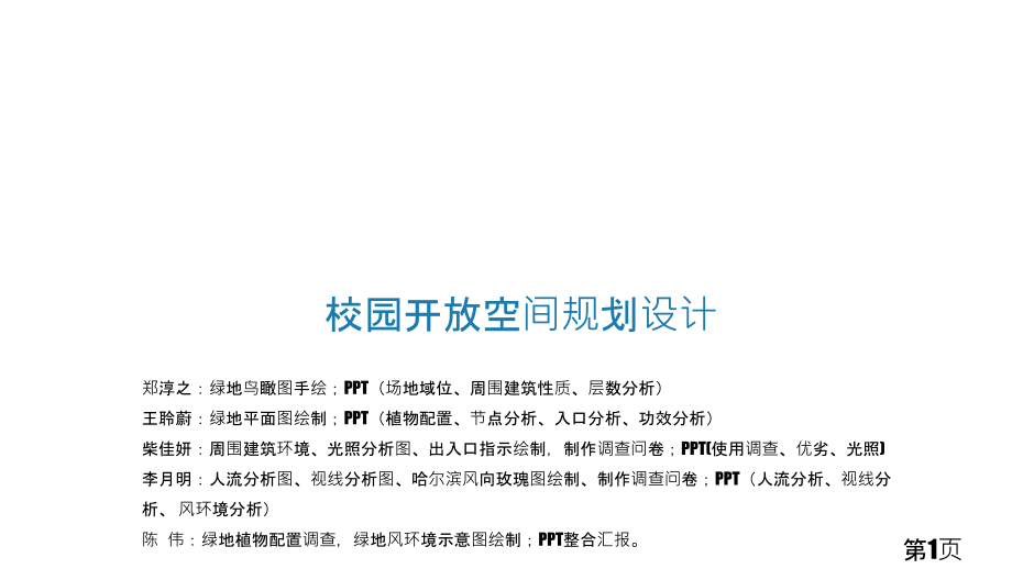 校园开放空间规划设计前期分析省名师优质课获奖课件市赛课一等奖课件.ppt_第1页