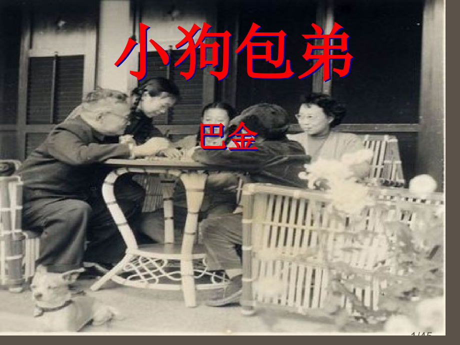 必修一--《小狗包弟》省名师优质课赛课获奖课件市赛课百校联赛优质课一等奖课件.ppt_第1页