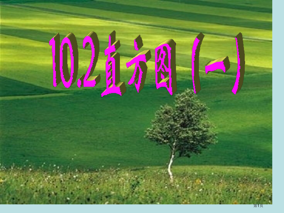 直方图PPT教学课件市名师优质课比赛一等奖市公开课获奖课件.pptx_第1页