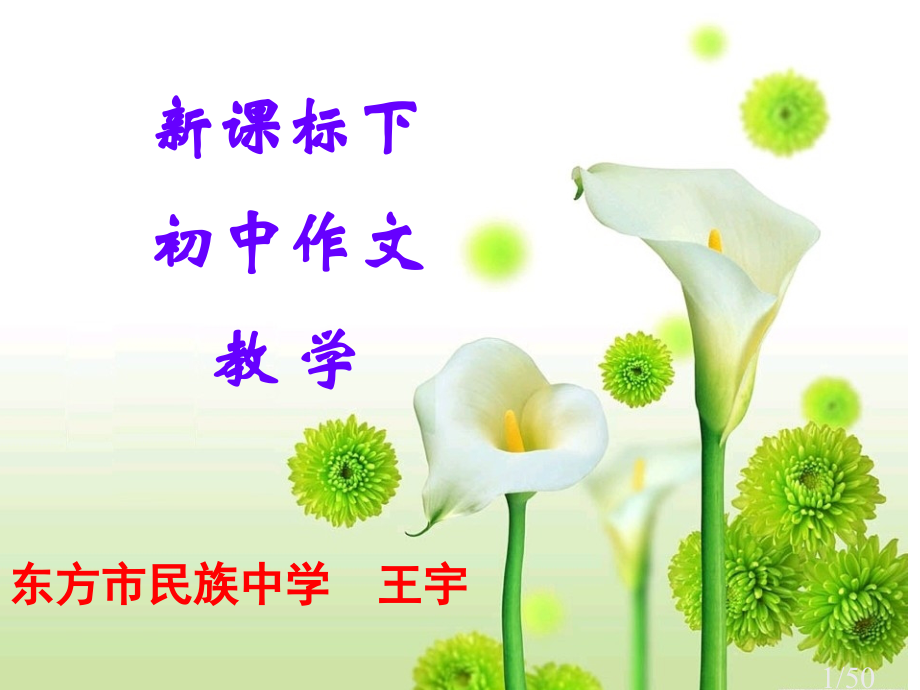 新课标下的初中作文教学ppt课件省名师优质课赛课获奖课件市赛课百校联赛优质课一等奖课件.ppt_第1页