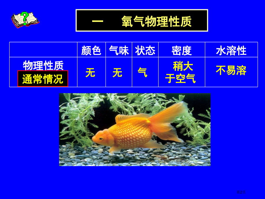 九年级全册第二章第一节性质活泼的氧气市公开课一等奖省优质课赛课一等奖课件.pptx_第2页
