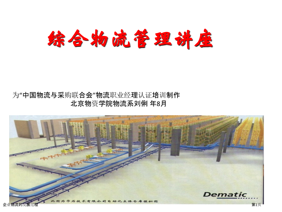 企业物流的发展过程.pptx_第1页