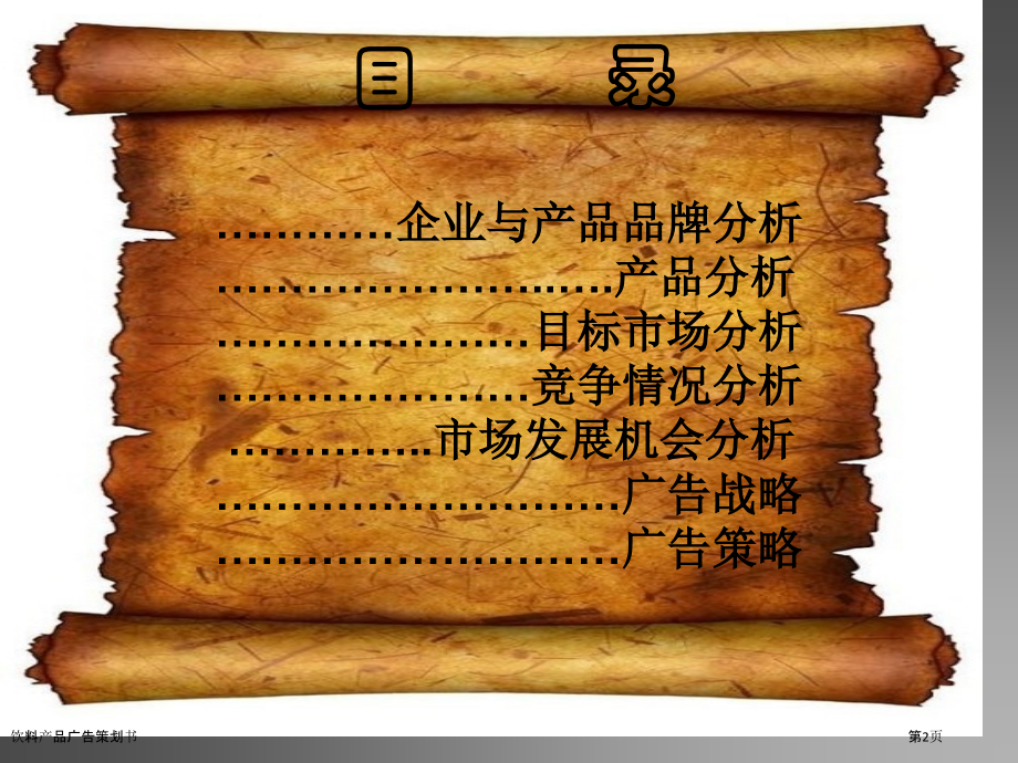 饮料产品广告策划书.pptx_第2页