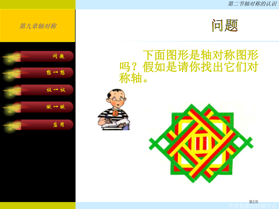 画图形的对称轴市名师优质课比赛一等奖市公开课获奖课件.pptx_第2页
