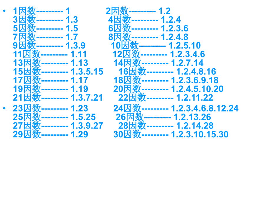 1——100的因数市公开课获奖课件省名师优质课赛课一等奖课件.ppt_第2页