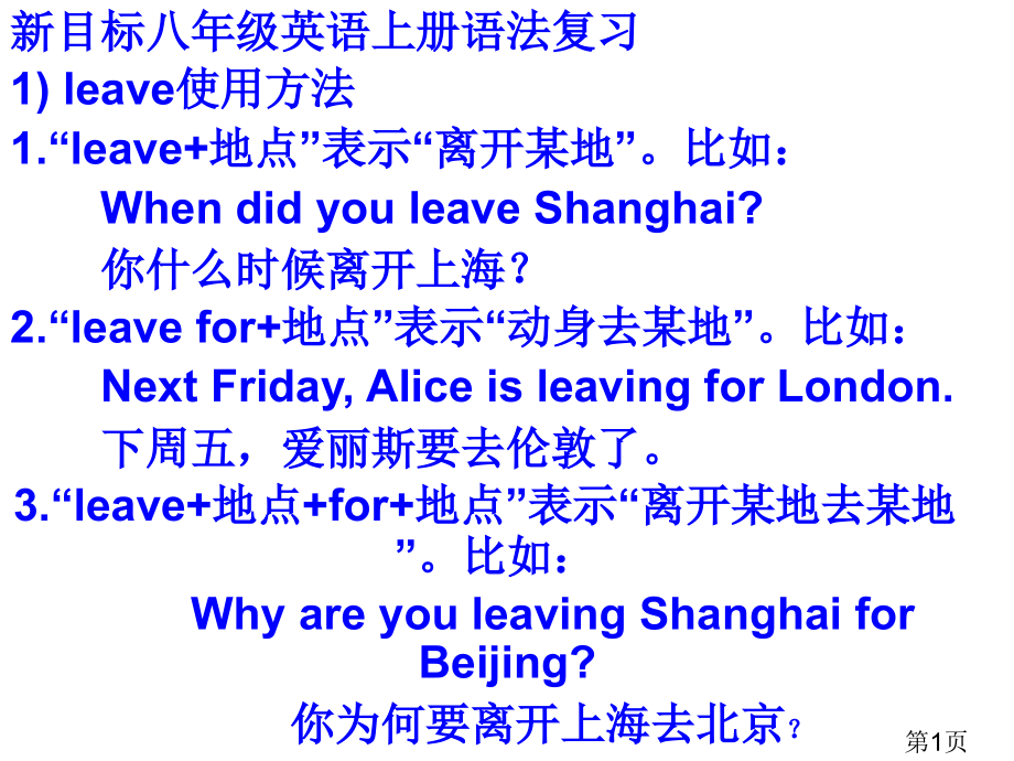 人教版新目标八年级上册英语语法总结78030省名师优质课赛课获奖课件市赛课一等奖课件.ppt_第1页