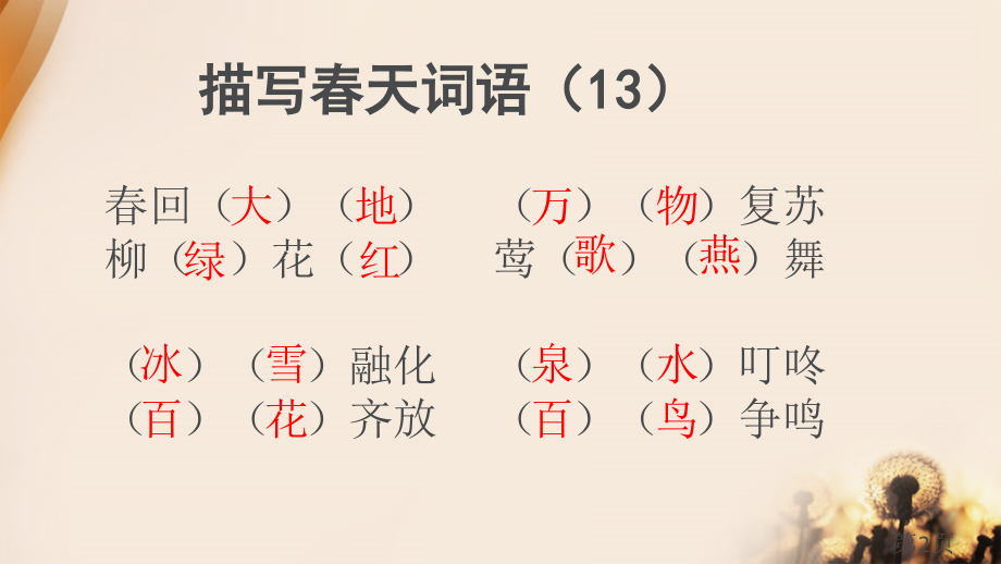 部编版一年级语文下册期末分类复习名师优质课获奖市赛课一等奖课件.ppt_第2页