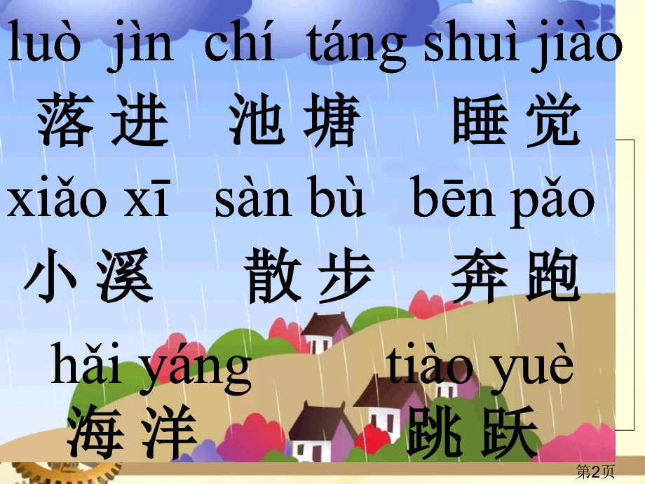 苏教版语文一年级下雨点省名师优质课赛课获奖课件市赛课一等奖课件.ppt_第2页