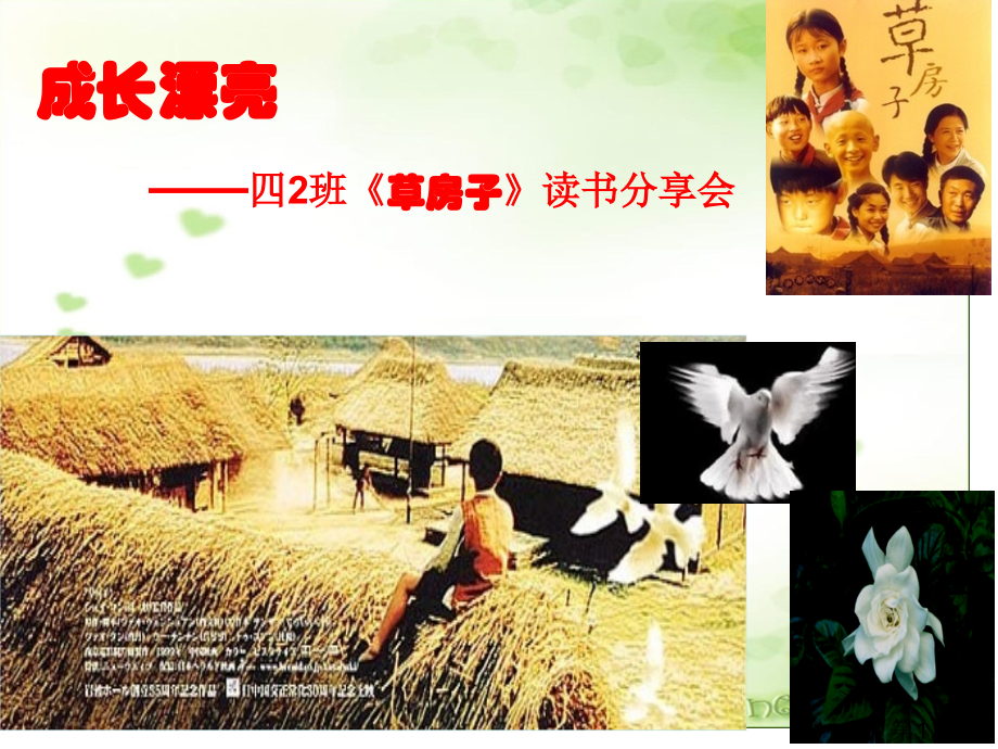 四2班《草房子》读书交流会省名师优质课赛课获奖课件市赛课一等奖课件.ppt_第1页